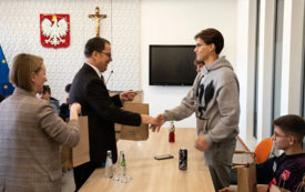 Galeria aktualności Spotkanie w Starostwie Powiatowym w Strzyżowie z uczestnikami projektu Erasmus+ 10