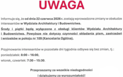 Zmiany w obsłudze interesantów