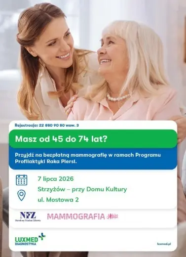 Bezpłatna mammografia w ramach Programu Profilaktyki Raka Piersi