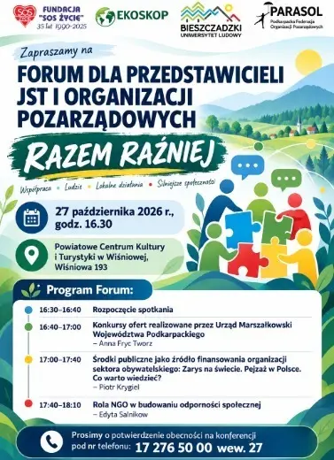 Forum dla przedstawicieli JST i organizacji pozarządowych