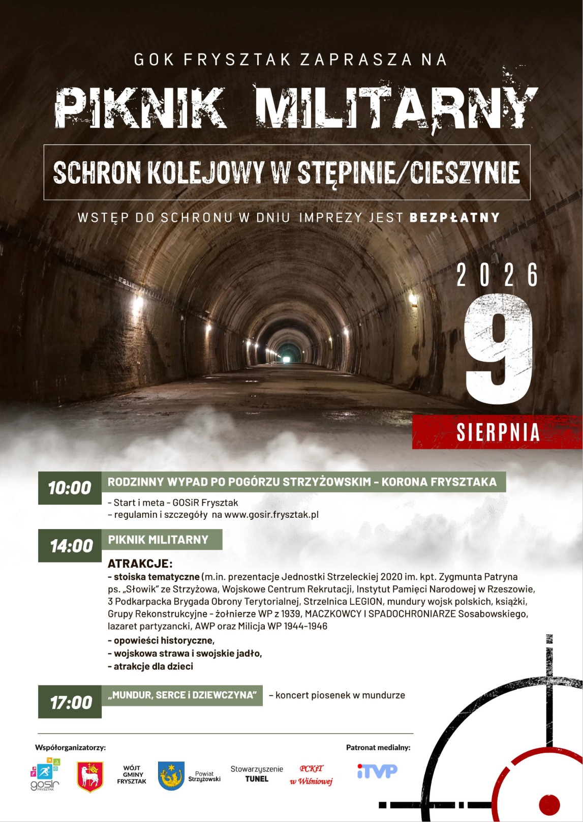 Piknik militarny w&nbsp;schronie kolejowym w&nbsp;Stępinie-Cieszynie