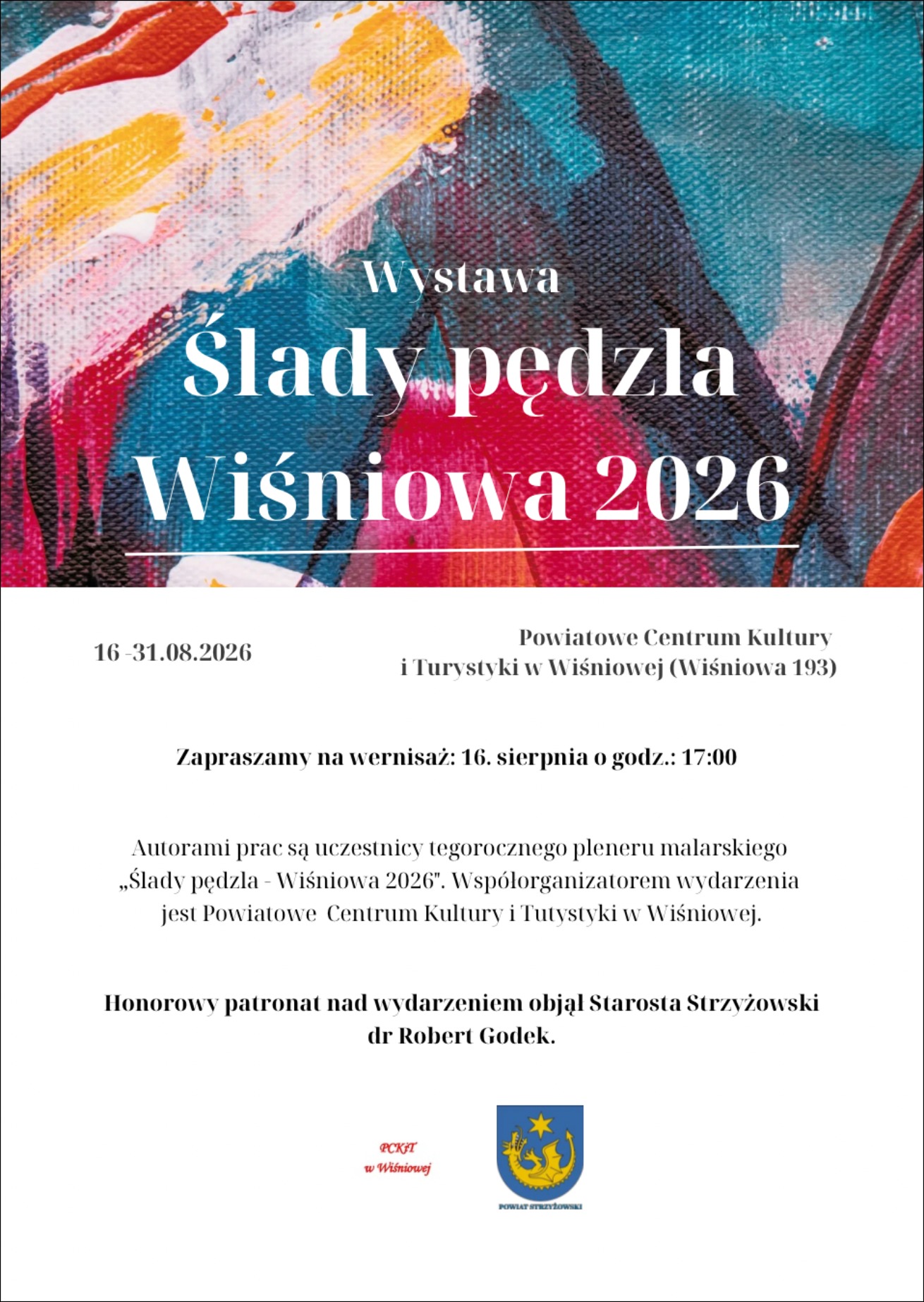Wystawa Ślady pędzla - Wiśniowa 2026