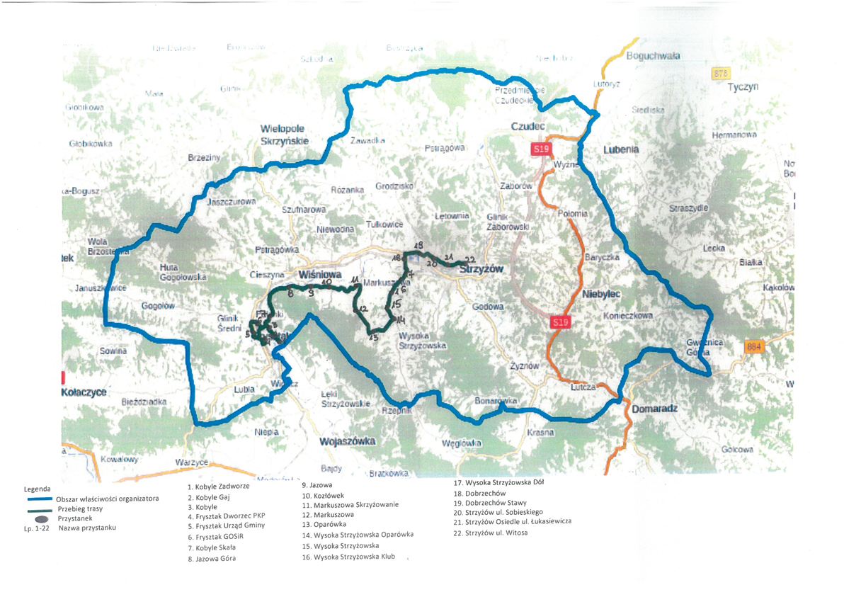 Linia komunikacyjna Kobyle - Strzyż&oacute;w