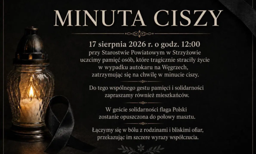 Minuta ciszy w hołdzie ofiarom tragicznego wypadku autokaru na Węgrzech
