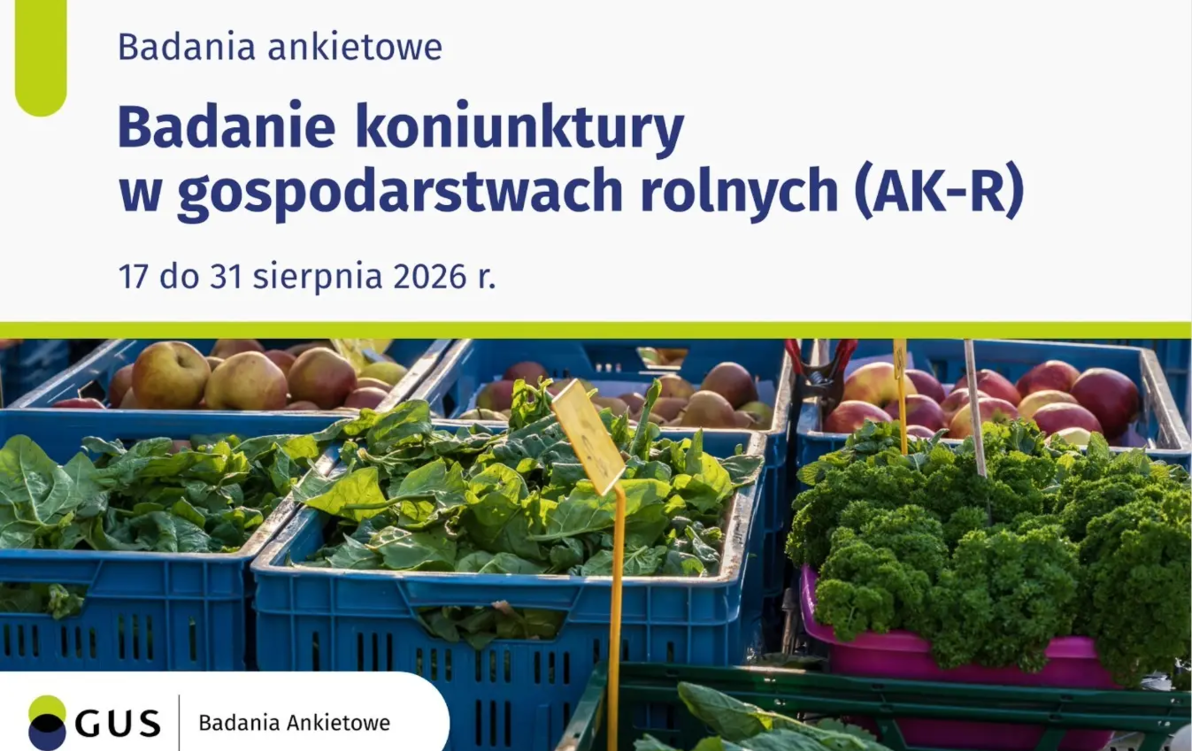 Informacja dla rolników: trwa Badanie Koniunktury w Gospodarstwach Rolnych AK-R