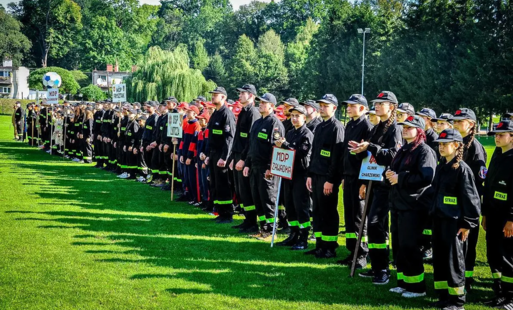 Powiatowe Zawody Sportowo-Pożarnicze w Wiśniowej