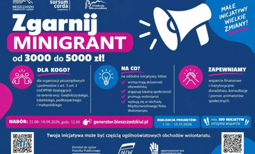 Nabór wniosków w konkursie grantowym „Fundusz Inicjatyw MRW – Działam, bo lubię!”